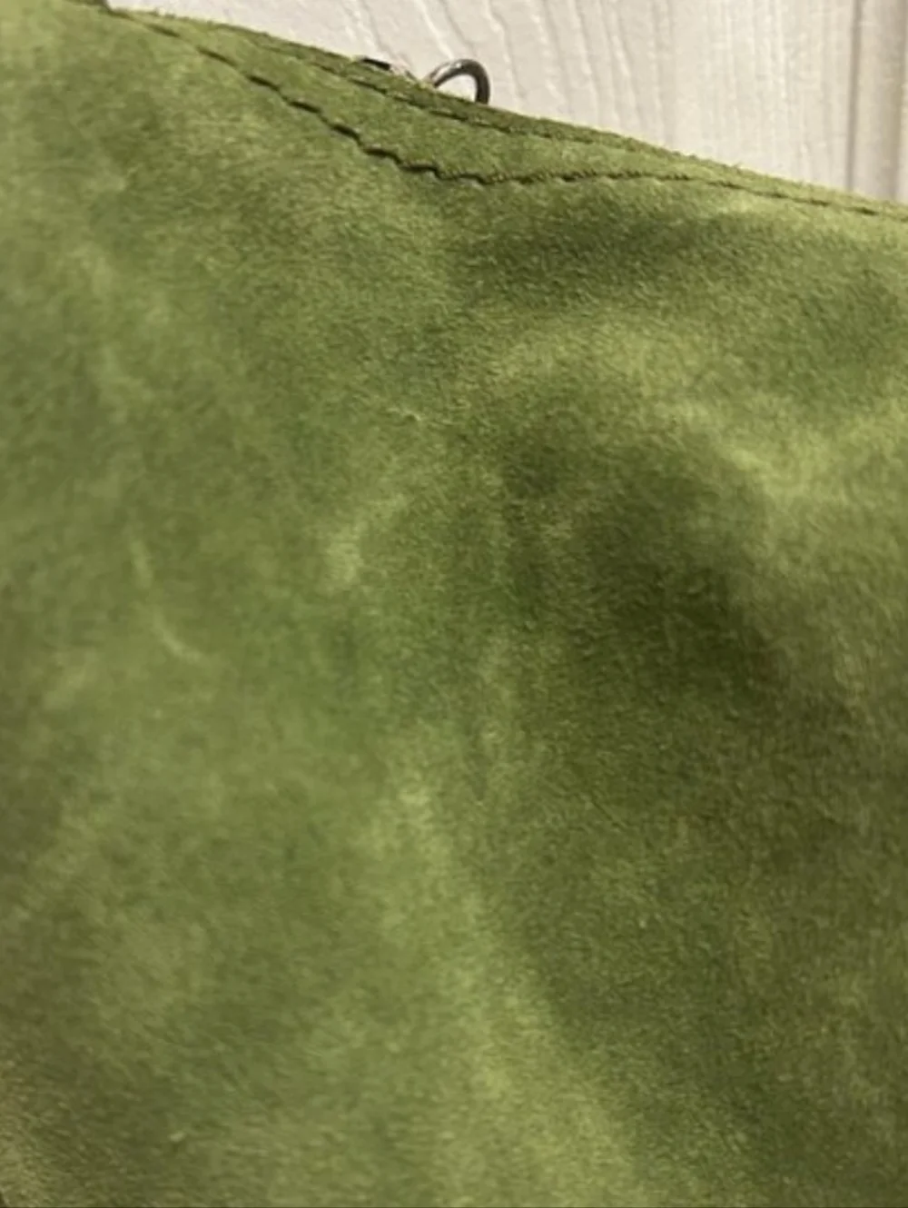 LUCKY BRAND green suede hobo shoulder bag - Picture 7 of 7